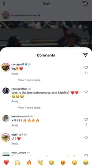 Screengrab of Amanda Anisimova's Instagram @amandaanisimova